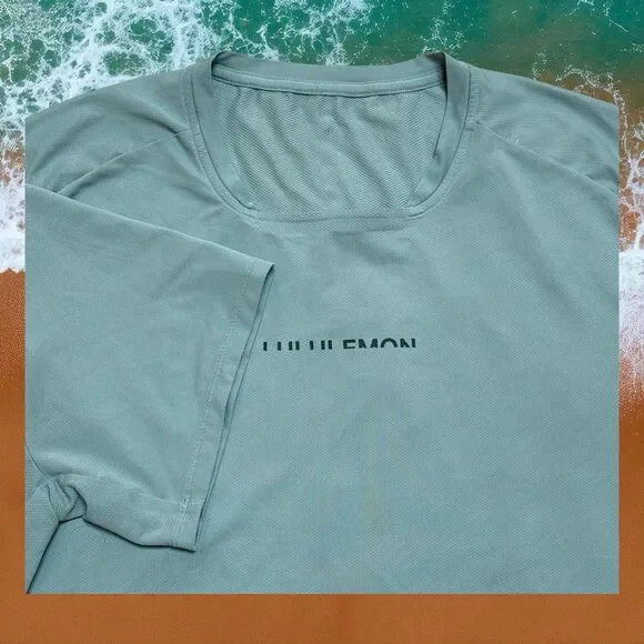 NWOT Lululemon Metal Vent Tech Athletic Short Sleeve Green Teal Shirt Men’s L - Picture 1 of 10